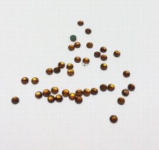 Клеевые стразы круглые с гранями RS SS16 табачный (smoked topaz) 144 шт.