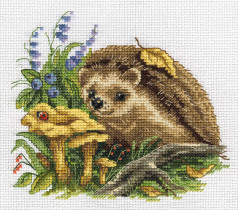 " Klart" набор для вышивания 8- 202 " Ежик в лисичках" 