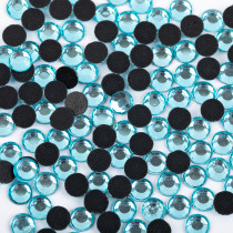 Страз клеевой " Zlatka" RS/ 144 SS30 6 - 6. 5 мм акрил 144 шт в пакете с еврослотом 102 бирюзовый ( aqua bohemica) 