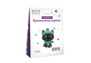 Кристальная ( алмазная) мозаика  " ФРЕЯ" ALVM- 087 магнит " Котик в шапке" 7 х 10. 5 см